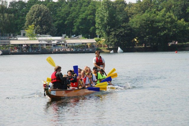 Sommerfest Kanuschule Drachenboot